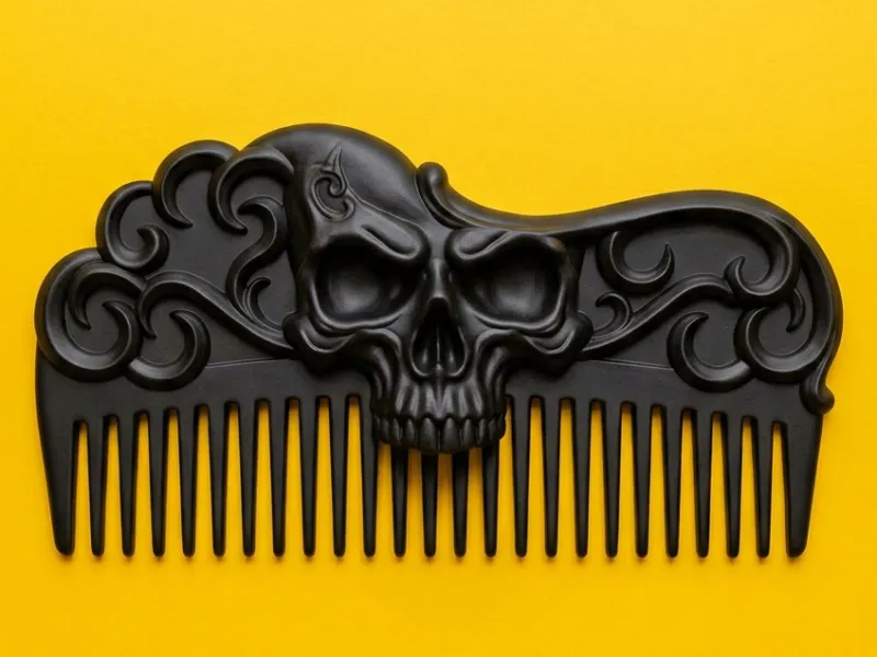 Gothic Skull Hair Comb