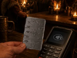 Runic Stone Credit Card Holder