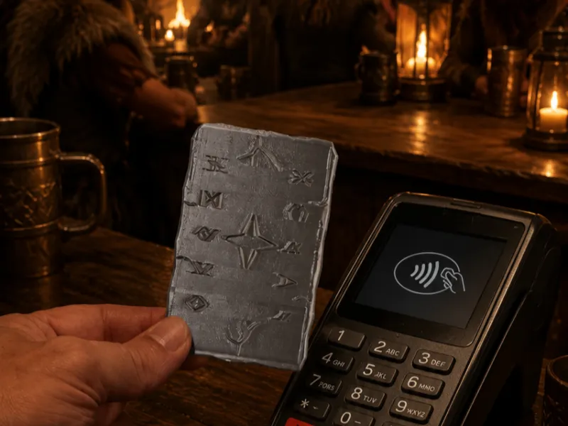Runic Stone Credit Card Holder
