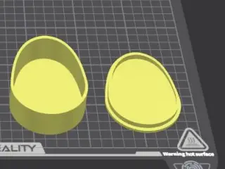 Scatola a forma di uovo per contenere cioccolatini pasquali