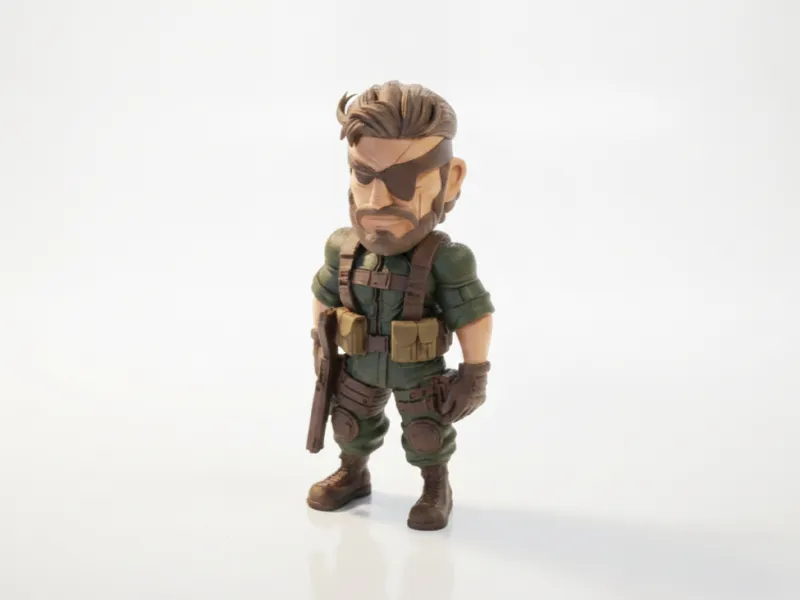 Big Boss Military Figurine 3D Printable