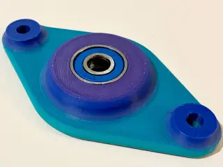 Flanschlager für 608 BB mit 4, 6, 8mm Bohrung 2 Löcher