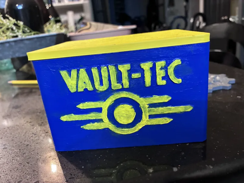 Fallout coasters and Vualt-Tec box
