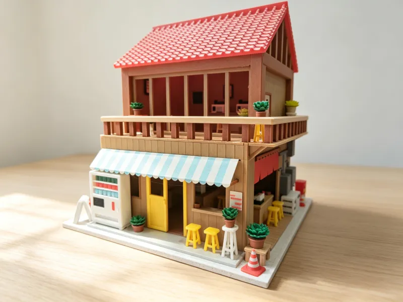 Rue d'animation originale - Petite boutique de rue