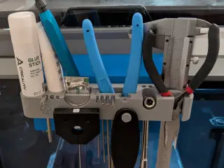 The final tools holder for Creality K1C - Screwless version