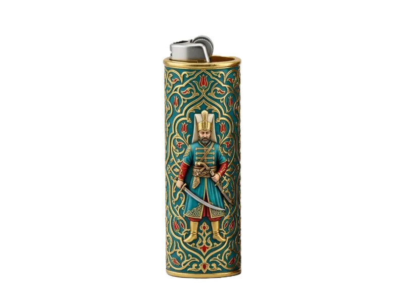 Case for lighter BIC J6 Ottoman Empire style
