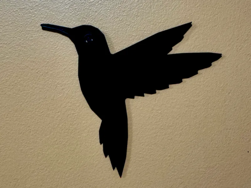 colibríes arte mural