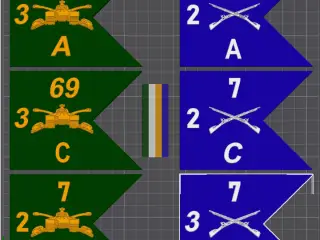 unit guidons 1st bde 3rd ID