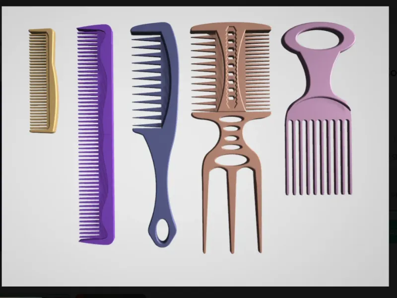 Natural Flow – Printed Hair Comb Collection