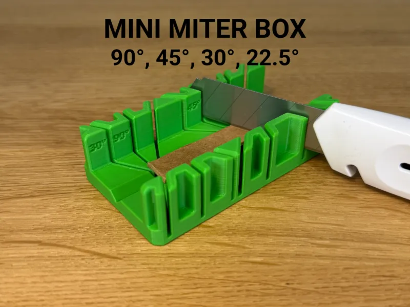 Mini Cassa per Tagli Angolari (90°, 45°, 30°, 22.5°)