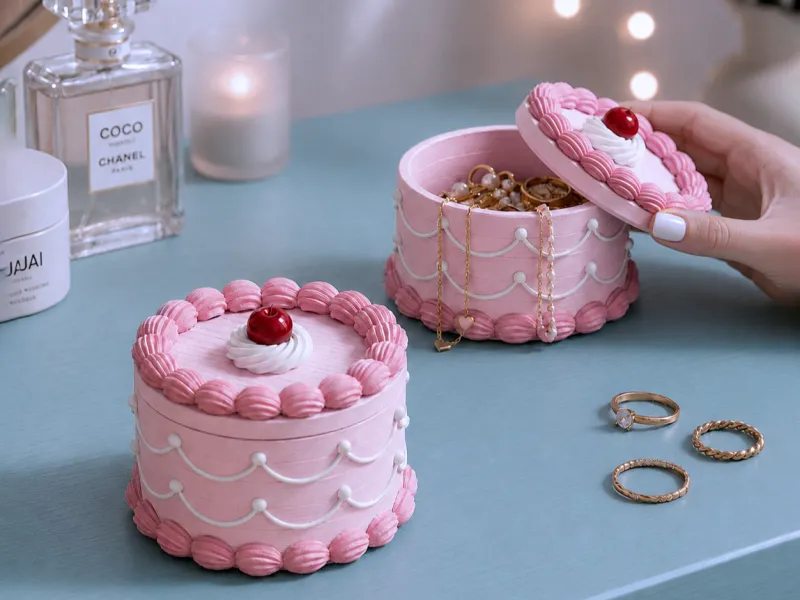 Portagioie a forma di torta | grazioso organizer per piccoli oggetti