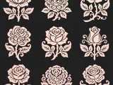 Rose Flower Design Pack – 9 Decorative CNC & Laser Cut-0