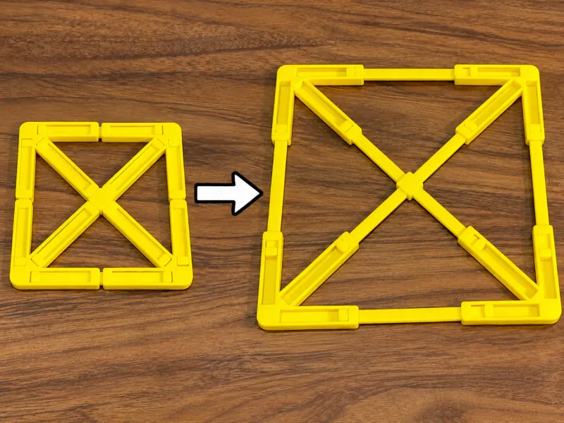 Expanding Square Fidget (Print in Place)