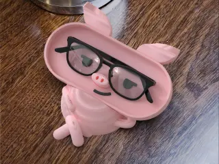 [Split Structure] Cute Piggy Lovely Glasses Box