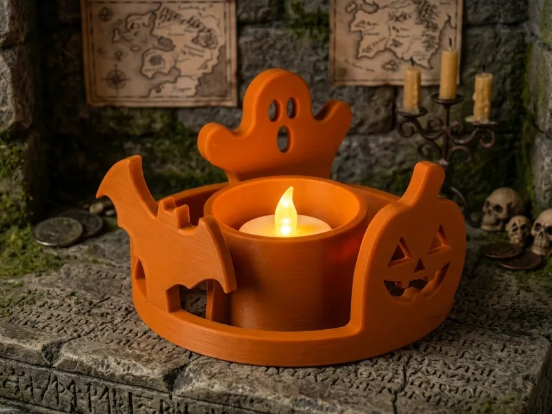 Suporte para Velas Tea Light Trio de Halloween