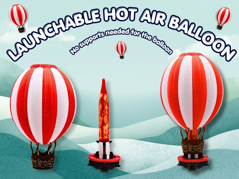 Launch your own hot air balloon to "space"