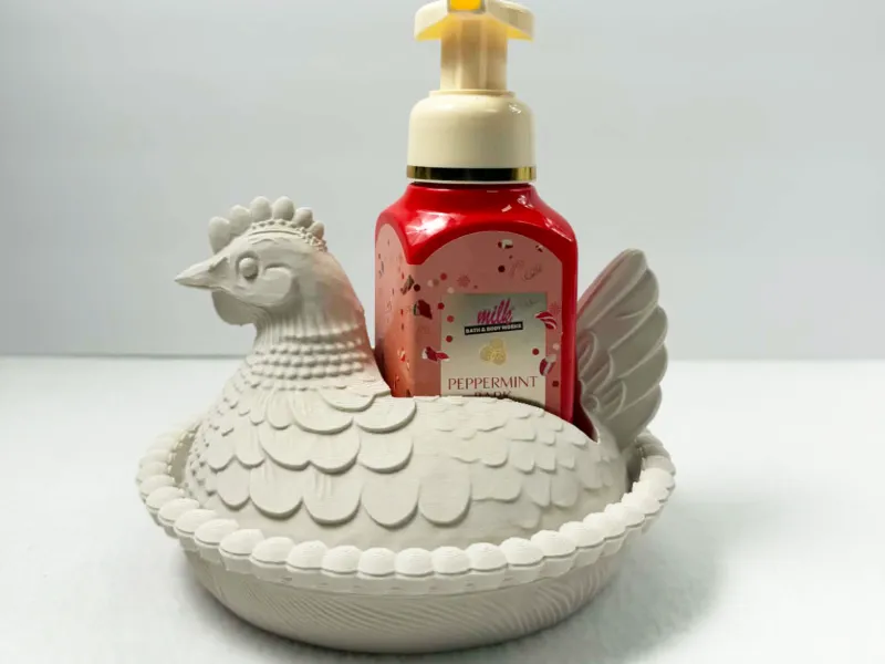 Portasapone Bath and Body Works con gallina chioccia