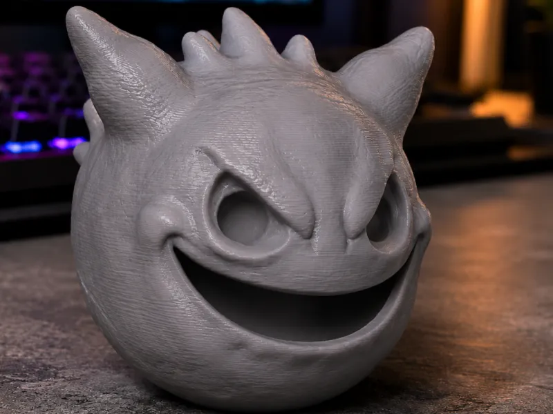 Crânio Realista de Gengar - Série Osso