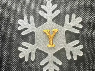 Y – Snowflake Alphabet Letter Y Festive Christmas Decoration