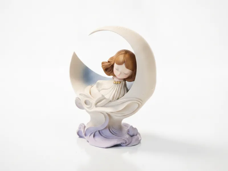 Crescent Bed Sculpture Decorative 3D Printable