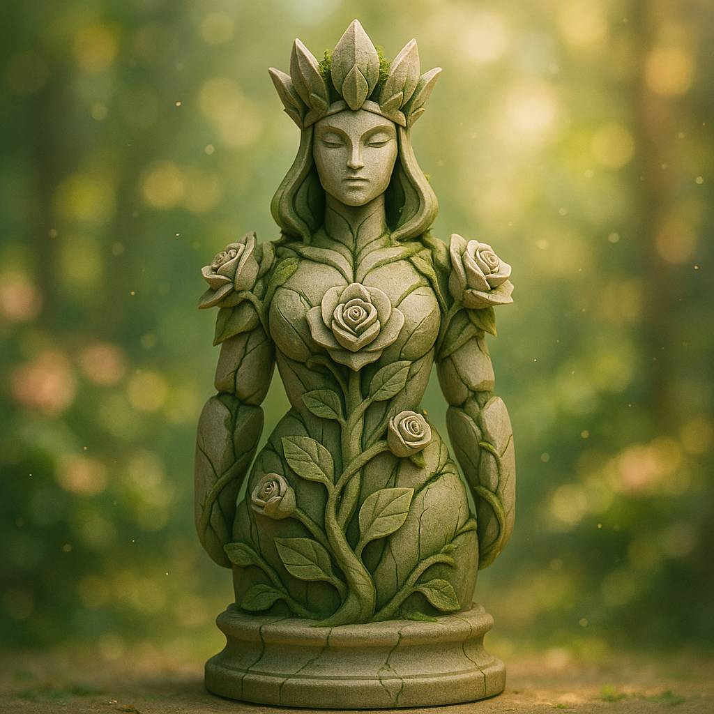 Chess Queen Garden Golem