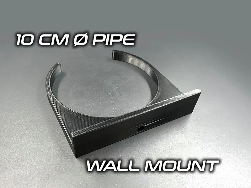 10 cm Pipe wall mount