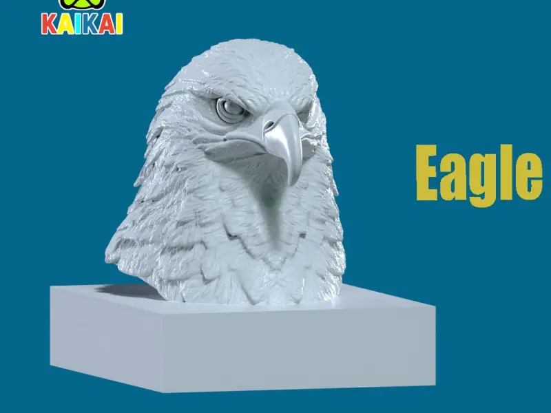 Eagle bust - Hawk head model - 3D print