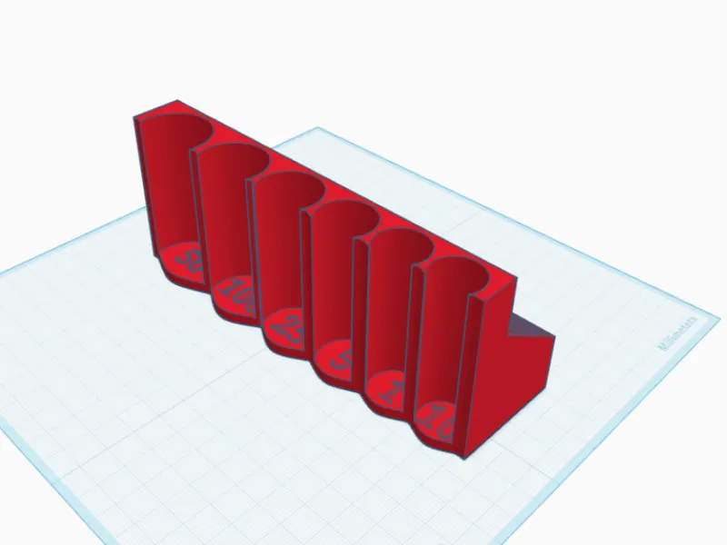 Coin holder ($0.50, $1.00, cash slots)