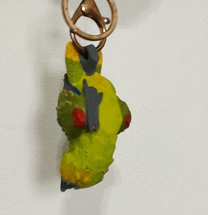 Porte-clés perroquet d'Amazonie