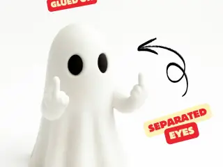 THE CHEEKY & RUDE GHOSTS (PAUL & TIM) / HALLOWEEN DECOR
