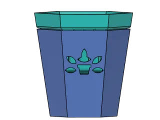 Six sided Aero Pot