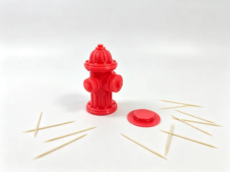 Suporte para Palitos de Dente em Formato de Hidrante