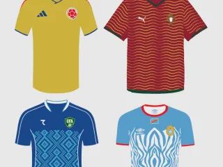 Jerseys of ALL  48 Teams of Fifa World Cup 2026