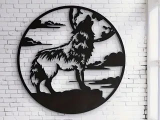 WallArt Wolf Moon