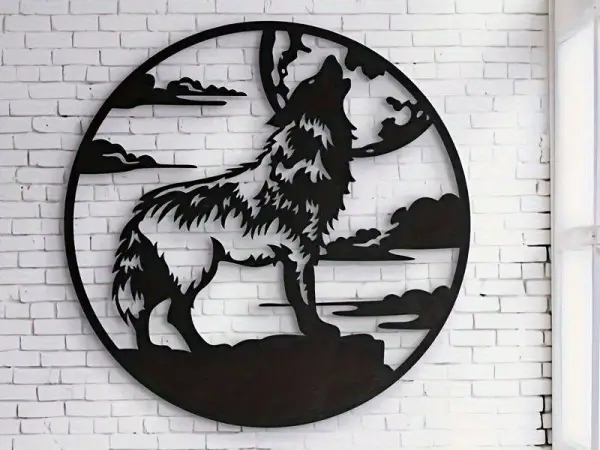 Arte de Parede Lua do Lobo