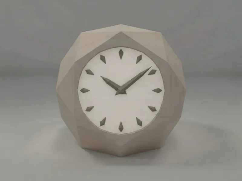 Low Poly Clock
