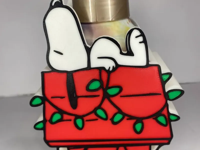 Suporte para saboneteira espumosa Bath and Body Works de Natal do Snoopy