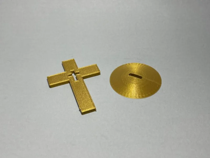 Cruz Decorativa com Base – Encaixável – Decoração Religiosa
