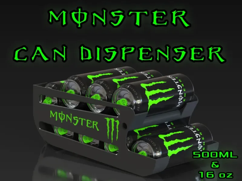 Monster energy drink dispenser / holder display