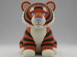 Knitted Baby Tiger Cub – Noah0x03