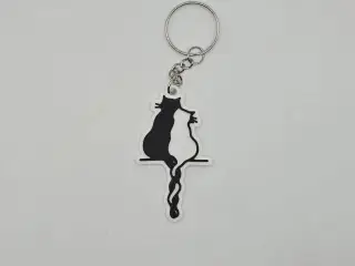 Cat Wall Art #9 Keychain (Remix)