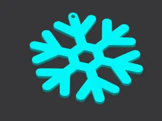 Llavero copo de nieve | Snowflake keychain