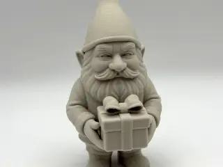 Garden Gnome with Present