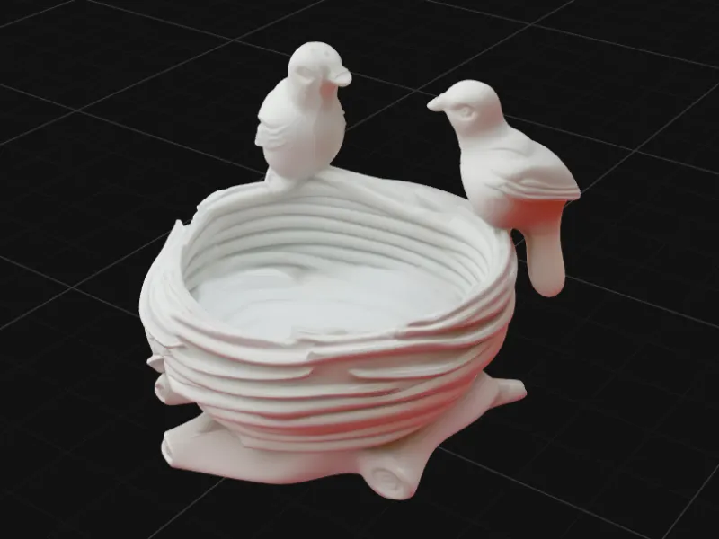 Bird Nest Planter – Two Birds on Nest Bowl | Whimsical