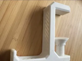 Suporte Headset minimalista industrial