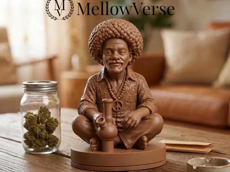 Retro Soul Hippie Herb Grinder-2-Part Magnetic - MellowVerse