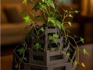 babel tower planter