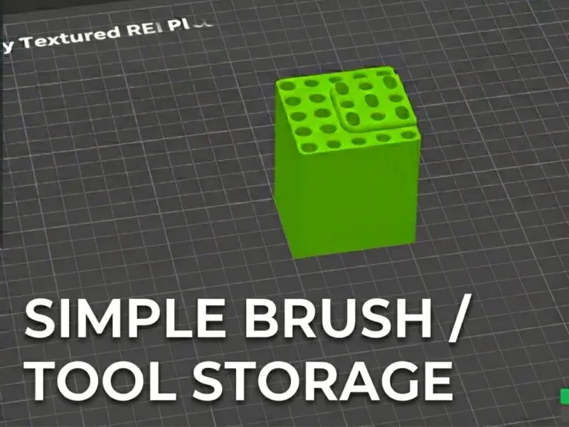 Simple Storage Box Brushes Markers Tools Resizable