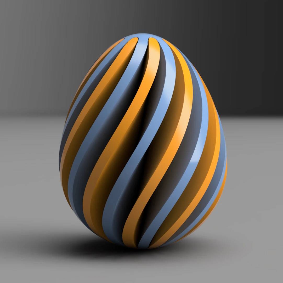 Spiral Easter Egg
