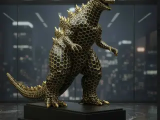 Godzilla, Hexa Skulptur